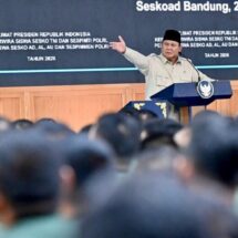 Presiden Prabowo Beri Taklimat 1.095 Perwira TNI-Polri di Seskoad Bandung