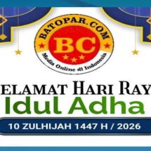 TeamWork Batopar.com Ucapkan Selamat Idul Adha 1447 Hijriah