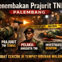 Penembakan Sesama Prajurit TNI di Palembang, 1 Korban Tewas