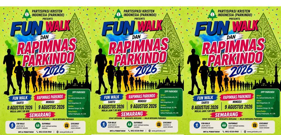 DPP Parkindo akan Gelar FUN WALK dan Rapimnas 2026 di Kota Semarang
