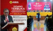 Foto Momen Abidin Fikri Wakil Ketua Komisi VIII DPR RI Saat Sidang Terbuka Program Doktor Hukum di Universitas Borobudur Jakarta