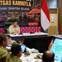 Presiden Prabowo Pantau Penanganan Karhutla Jambi dan Lampung