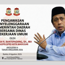 Mesakh R Rantepadang Perkuat Pengawasan Infrastruktur, Pastikan Program Dinas PU Tepat Sasaran