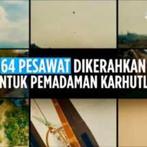 Pemerintah Kerahkan 64 Pesawat dan 54.394 Personel Tangani Karhutla