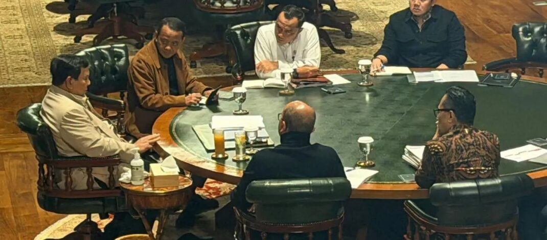 Gelar Pertemuan di Hambalang, Presiden Prabowo Dorong Percepatan Hilirisasi dan Penataan BUMN