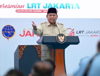 Resmikan LRT Kelapa Gading–Manggarai, Presiden Prabowo: Bukti Pusat dan Daerah Bisa Gotong Royong