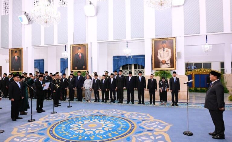 Presiden Prabowo Lantik Kepala KSP, Kepala BRAN, serta Dua Wakil Kepala Badan Baru