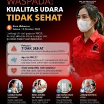 PDI Perjuangan Makassar Turun ke Jalan Bagikan Masker, Antisipasi Potensi Dampak Asap